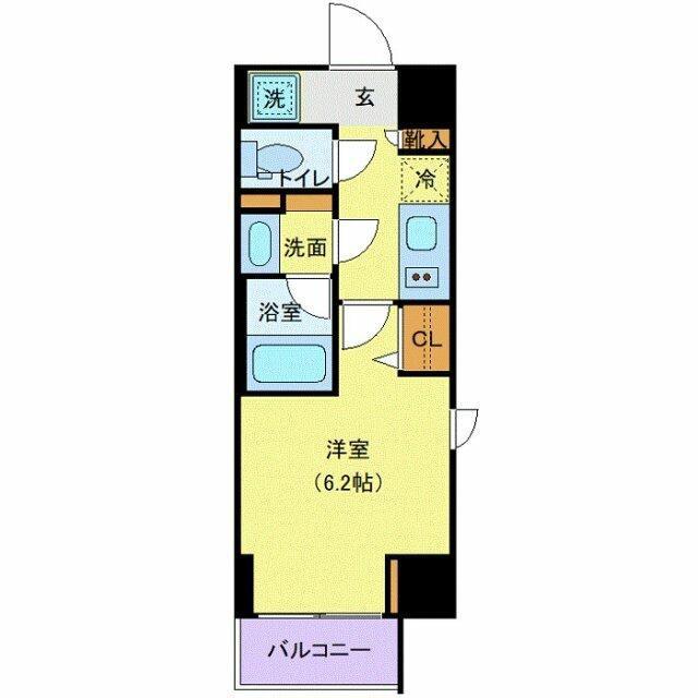 SーFORT鶴見中央(1K/4階)の間取り写真