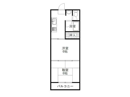 フロイント86(2K/2階)の間取り写真