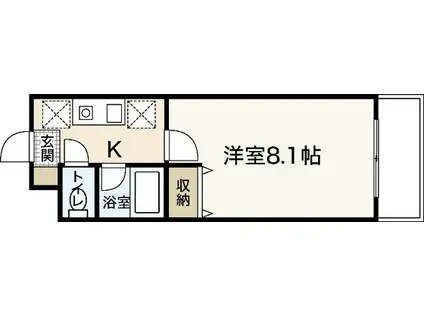 レジデンス山崎(1K/3階)の間取り写真