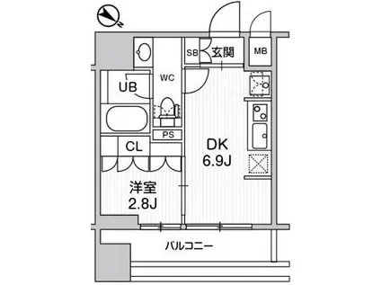 NIDO SUGAMO(1DK/5階)の間取り写真