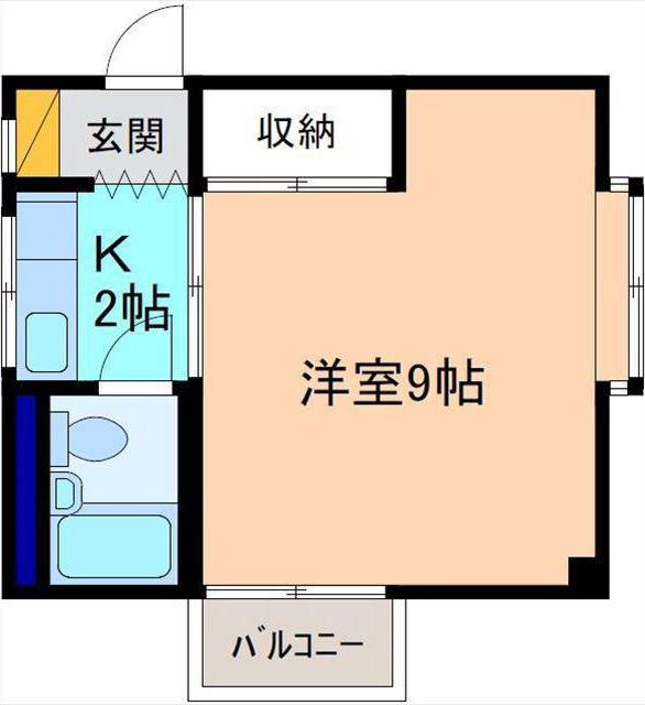 メゾンド・ノア(1K/3階)の間取り写真