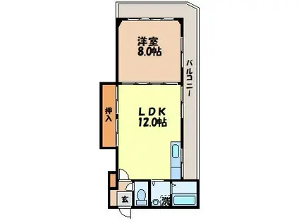 エトワール泉(1LDK/3階)の間取り写真