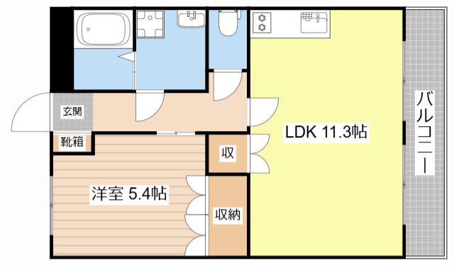 近江鉄道本線 愛知川駅 徒歩50分 2階建 築18年(1LDK/2階)の間取り写真
