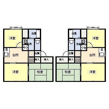 エクセル本郷B棟(3DK/2階)の間取り写真