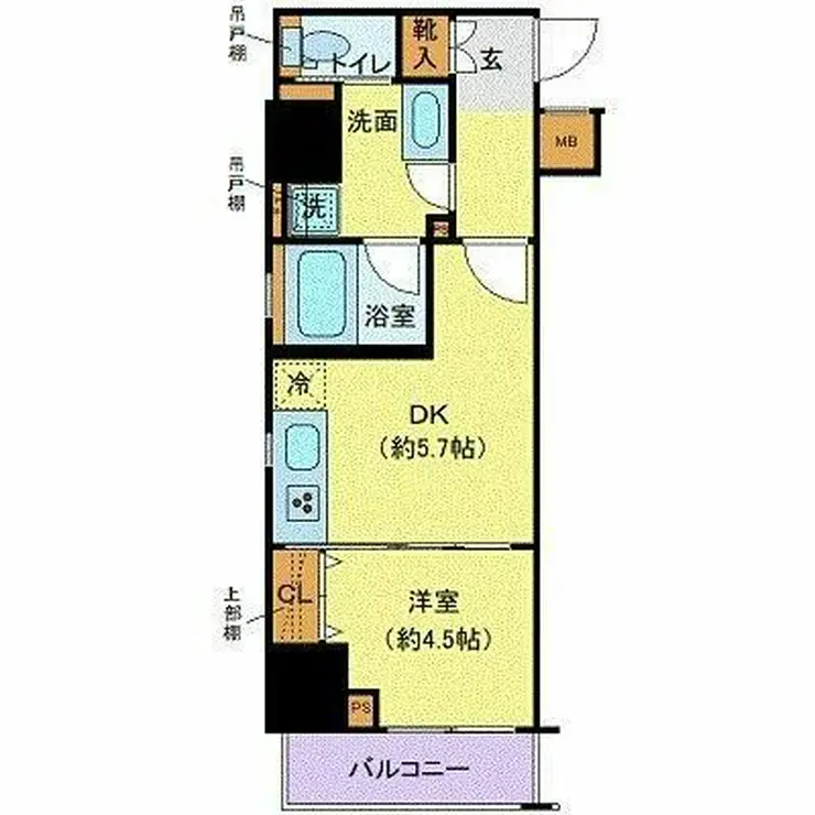 クレイシア秋葉原ラグゼスウィート 8階階 間取り