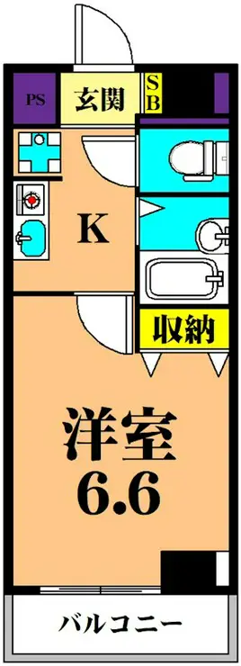 エアリーゼームス坂 4階階 間取り