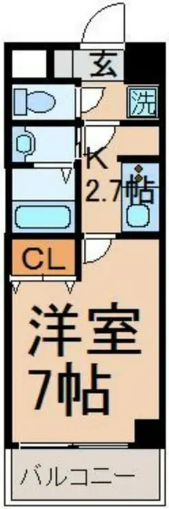 プラネット西砂 1階階 間取り