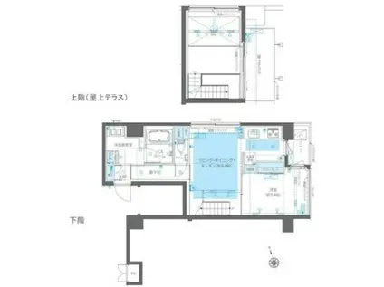 ズーム広尾(1LDK/6階)の間取り写真