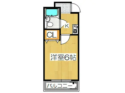 ナ・テュール11(1K/3階)の間取り写真