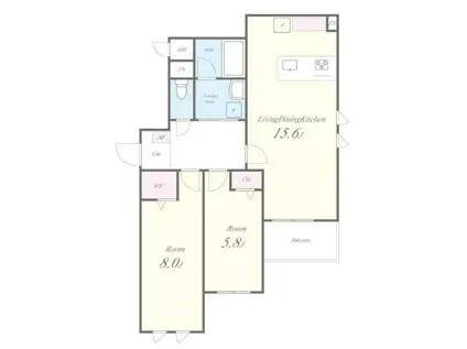 STADT NERIMA-KASUGACHO(2LDK/1階)の間取り写真