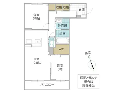 ジュエルコート(2LDK/1階)の間取り写真