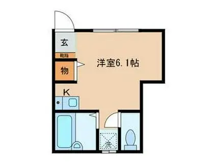 メゾン・アデュース(ワンルーム/1階)の間取り写真