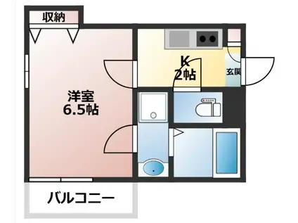 ラパーチェ プリモ(1K/1階)の間取り写真