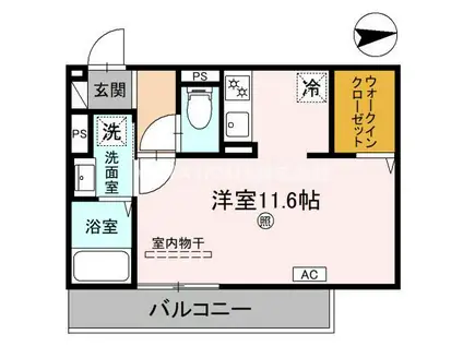 SINCERITE(ワンルーム/3階)の間取り写真