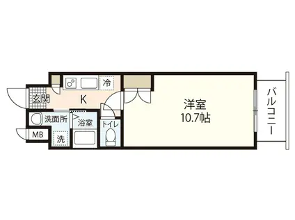 第29やたがいビル(1K/4階)の間取り写真