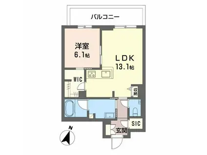 ベル エ ロンプラージュ(1LDK/3階)の間取り写真