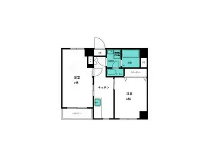 ハイライフ恵比寿(2K/3階)の間取り写真