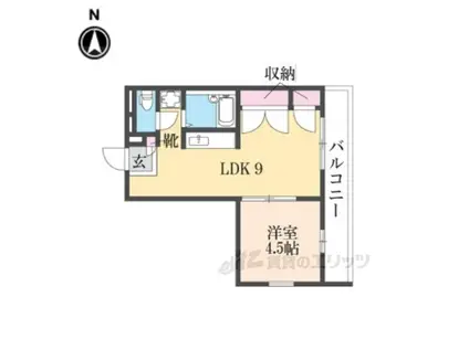 レオパレスNISHIKAWA(1LDK/1階)の間取り写真