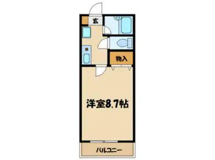 エスカローラ(1K/2階)の間取り写真