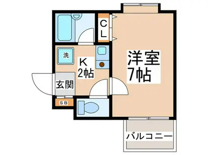 リイド22マンション(1K/4階)の間取り写真