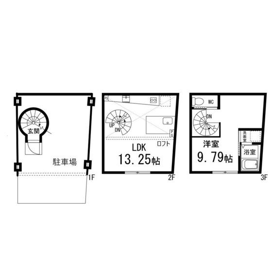 SFIDA上杉A(1LDK/2階)の間取り写真