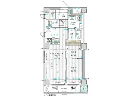 アズブルーム奥浅草(1SLDK/5階)の間取り写真
