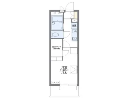 レオパレスクリンゲル(1K/3階)の間取り写真