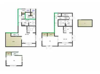 グランオネスト中町(1LDK/2階)の間取り写真