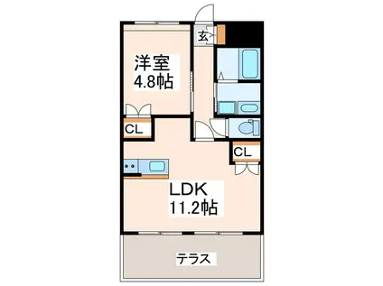 アーバンライフ12(1LDK/1階)の間取り写真