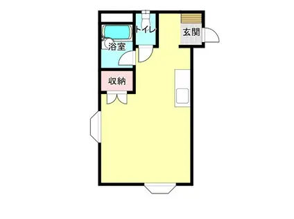 シャルム八幡(ワンルーム/4階)の間取り写真