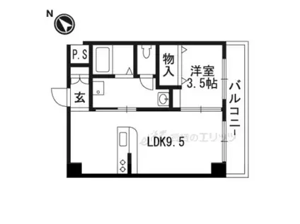 RADIANTO14TH(1LDK/6階)の間取り写真