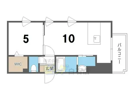 BRAVIS TOYOHIRA(1LDK/8階)の間取り写真