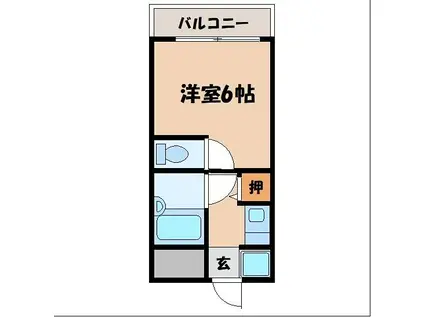 MARINA BAY NAGASAKI(1K/3階)の間取り写真