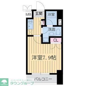 レジデンス金山スクエア(1K/10階)の間取り写真