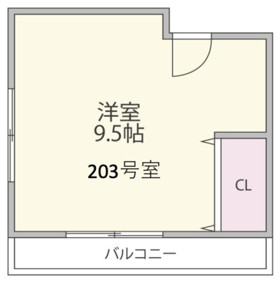 BLUE TERRACE(ワンルーム/2階)の間取り写真