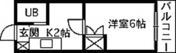 章栄NO10(1K/4階)の間取り写真