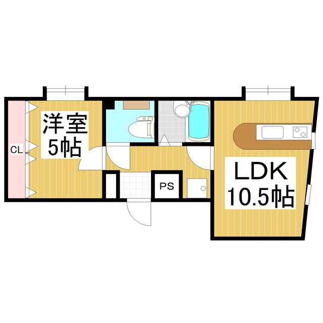 LUMIERE MK(1LDK/4階)の間取り写真