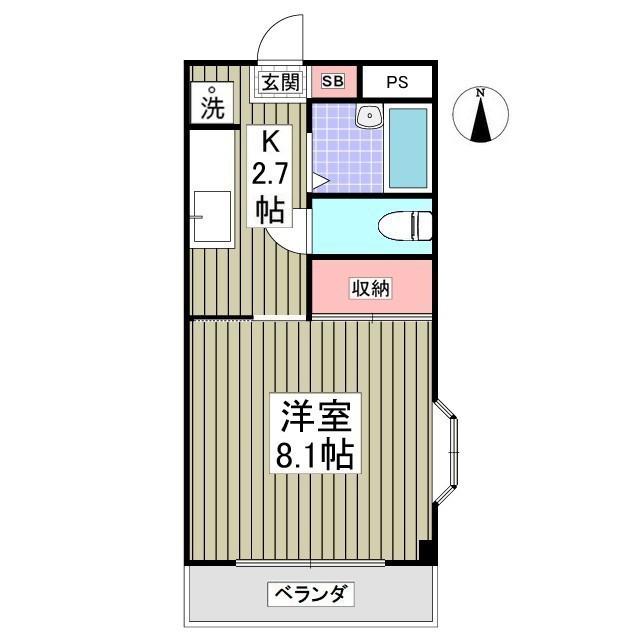 MESON FRITS(1K/4階)の間取り写真