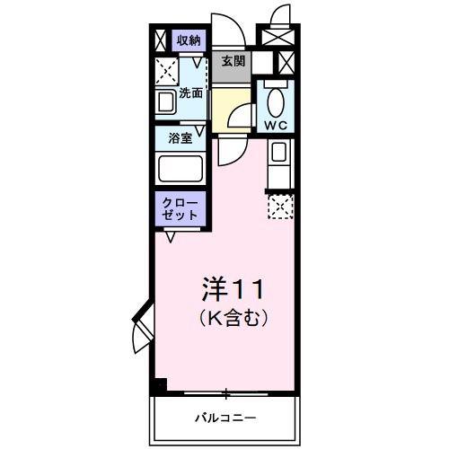 マイパレス堀(ワンルーム/2階)の間取り写真