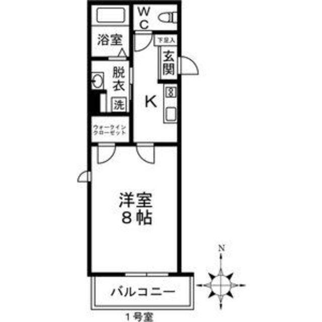 GRID NAGOYA(1K/4階)の間取り写真