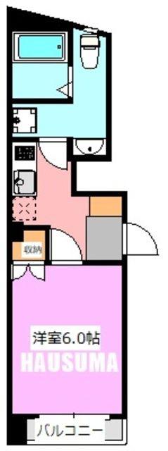 BCASA 田端(1K/1階)の間取り写真