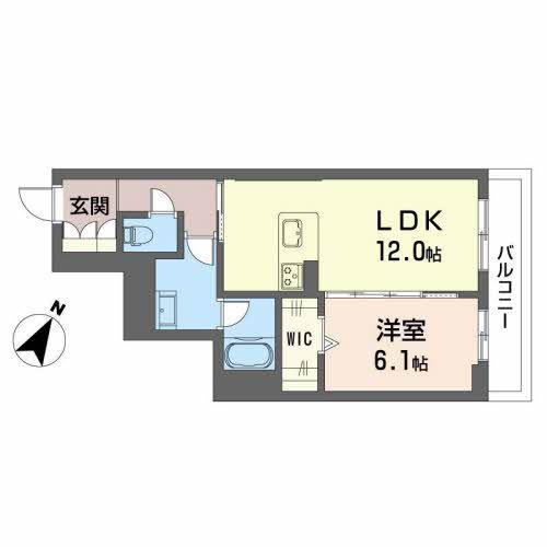 BEREO OIWA(1LDK/2階)の間取り写真