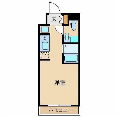 ステージグランデ大宮(ワンルーム/6階)の間取り写真