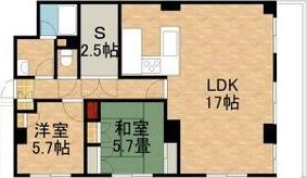 ヴァンヴェール医大前(2SLDK/9階)の間取り写真