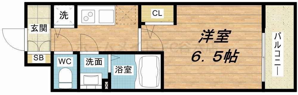 プレサンス梅田北オール(1K/5階)の間取り写真