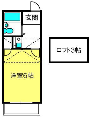 アリエッタ ラビータ(1K/2階)の間取り写真