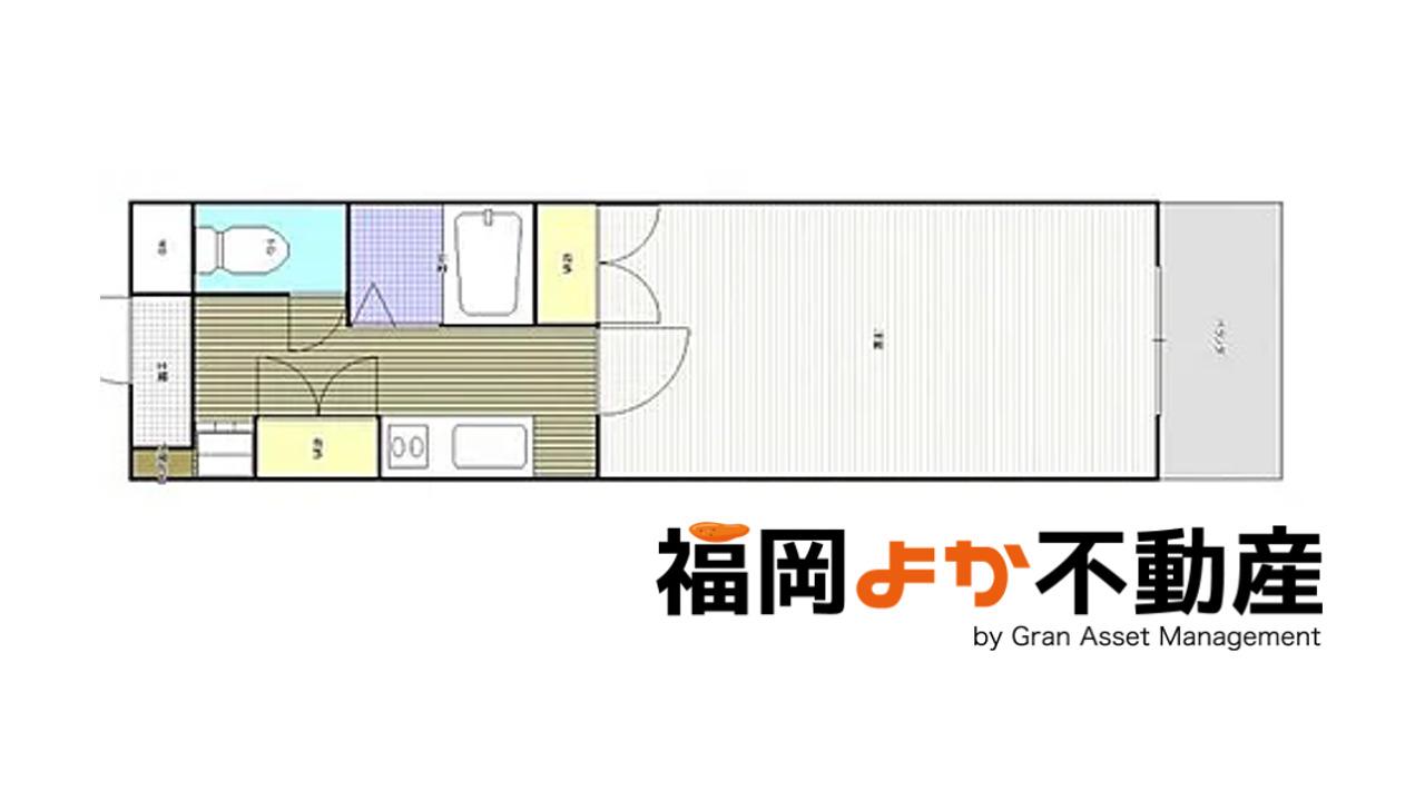 サンインクリース吉塚(1K/4階)の間取り写真