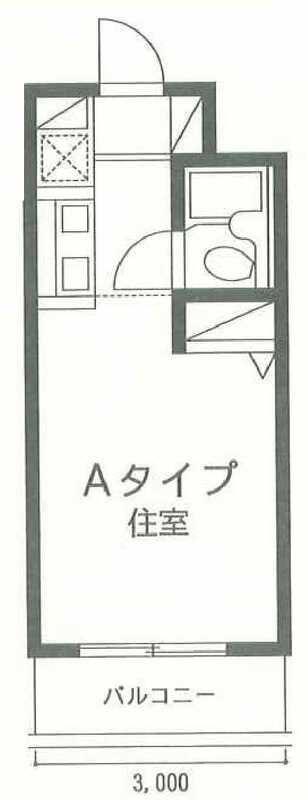 ティーアンドイー羽根木(1K/2階)の間取り写真