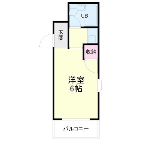 カレッジタウンウィング(1K/3階)の間取り写真