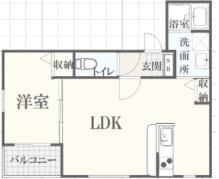 ボヌール英賀保駅前II(1LDK/3階)の間取り写真